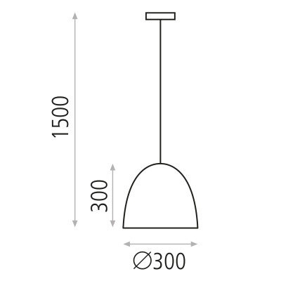 C36861GR Enon підвісний світильник 3686/30, сірий, Е27, 1x20W