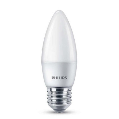 520940 Світлодіодна лампа Philips ESSLEDCandle 6.5-75W E27 827 B35NDFR RCA