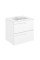C0072604 (125617+123341) Тумба VITALE 60 на 2 ящики, білий + раковина керамічна Slim, білий глянець