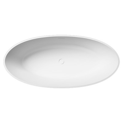 V015BO ALMA Ванна зі штучного каменю 175X80 x55h, білий матовий