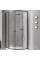 Душова кабіна Liberta SHAKHTAR прозора, захист, габарит 900Lx900R, ручка Круглий кноб, RAL9005(black) mat, h 2000