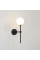 A38201N Бра Doris 16/3820 Wall Lamp Opal/Textured Black, LED G9 1x7W, CL.I