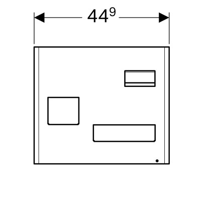 500.649.JK.2 Geberit Магнітна дошка з боксами для зберігання: магнітна дошка: лава матовий, бокси для зберігання: лава матовий