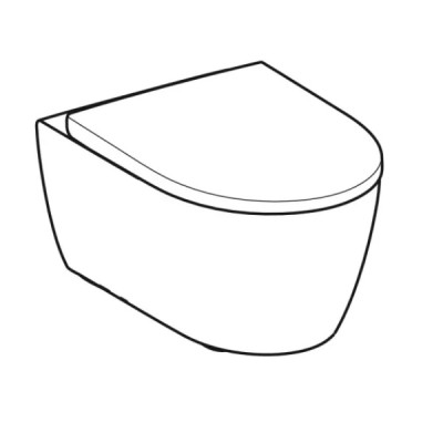 501.663.JT.1 iCon Комплект підвісного унітаза, закрита форма, Rimfree, з сидінням із кришкою, Softclose, швидкорознімні кріплення із замком, колір білий мат