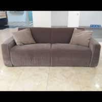 F-TYSOST07SST Диван TYSON 224 CM., тканина 037 GRIGIO CENERE (2 частини) + F-CHA851 Подушка 50х50, обивка 031 TORTORA (2 шт)