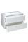 0021120W FLY Тумба 80 з раковиною, білий глянцевий колір (2пак)
