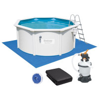 Збірний басейн Bestway Hydrium 56566 (300x120 см) з піщаним фільтром, драбиною та тентом