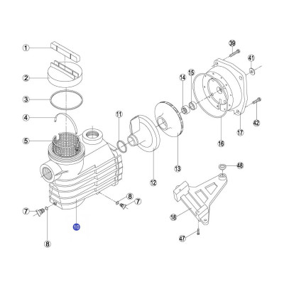 Корпус насоса Kripsol EP - Rep 100.A / RBH0010.04R (RPUM0010.04R)