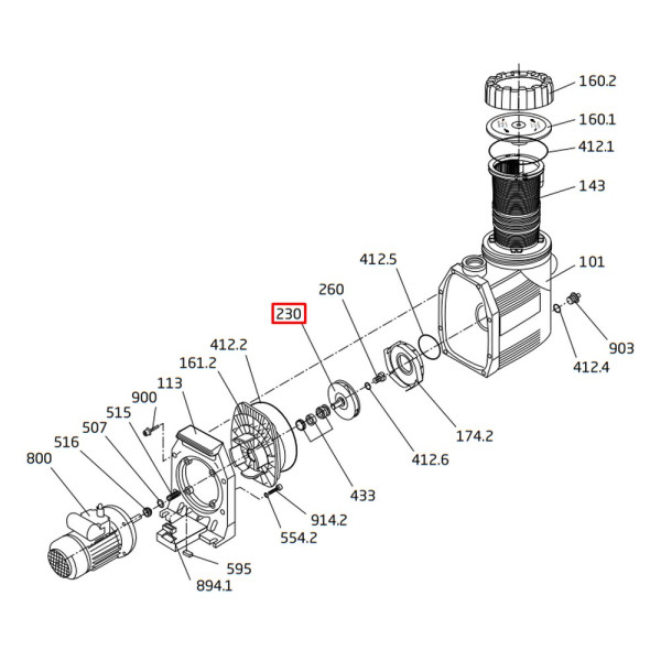 Крильчатка насоса Speck BADU Prime 15 (292.1323.001)