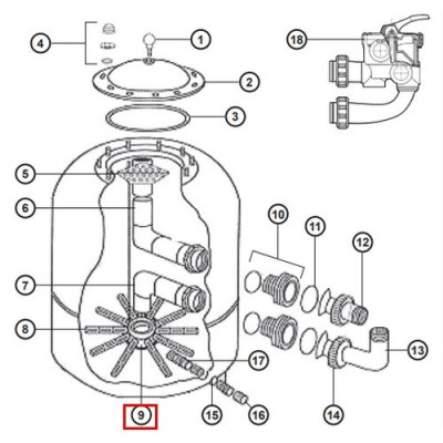 Дюзова коробка Hayward NCX12024