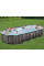 Каркасний басейн Bestway Wood Style 5611T (732х366х122 см) з картриджним фільтром, драбиною та тентом
