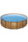 Каркасний басейн Bestway Дерево 56725 (488х122 см) з картриджним фільтром, драбиною та тентом