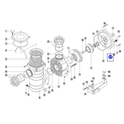 Фланець насоса КА/КАР Kripsol RKA170.A / RBH0008.03R FLANGE KAP/KA