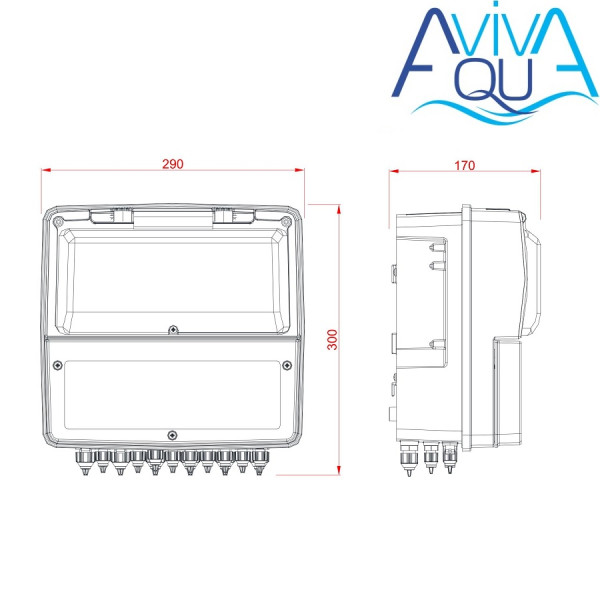 Станція контролю якості води Aquaviva K800 Kontrol pH-Rx-Cl-t°