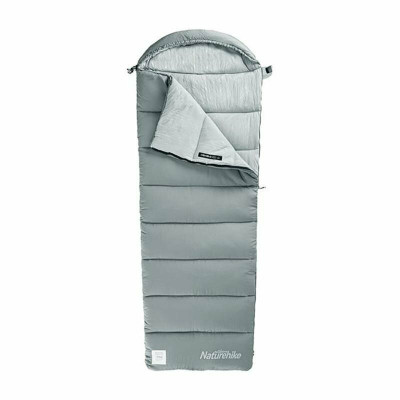 Спальник з капюшоном Naturehike M400 NH20MSD02, down cotton, сірий