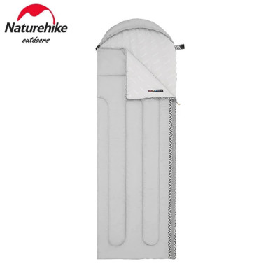 Спальник з капюшоном Naturehike L250 NH21MSD07, (9°C), лівий, сірий