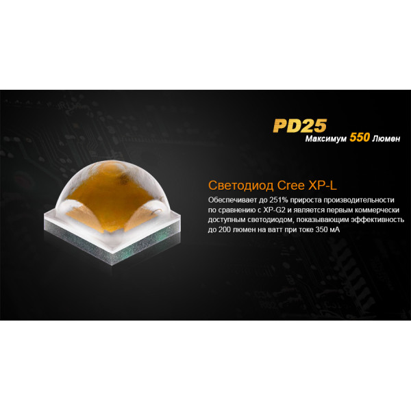 Ліхтар ручний Fenix PD25+16340 USB