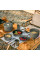 Набір посуду (2 каструлі, казанок, сковорідка) Naturehike CNH22CJ002, алюміній