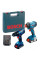 Дриль-шуруповерт Bosch GSR 180 Li + GDX 180 Li (18 В, 2х1.5 А*год) (06019G5222)
