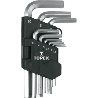 Набір ключів шестигранних Topex (1.5-10 мм) (35D955)