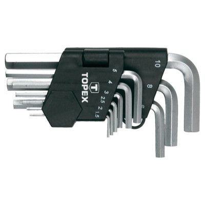 Набір ключів шестигранних Topex (1.5-10 мм) (35D955)