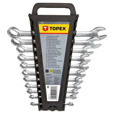 Набір ключів комбінованих Topex (6-22 мм, 12 шт.) (35D757)