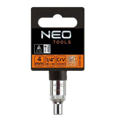 Головка торцева 6-гранна NEO Tools (1/4", 10 мм) (08-228)