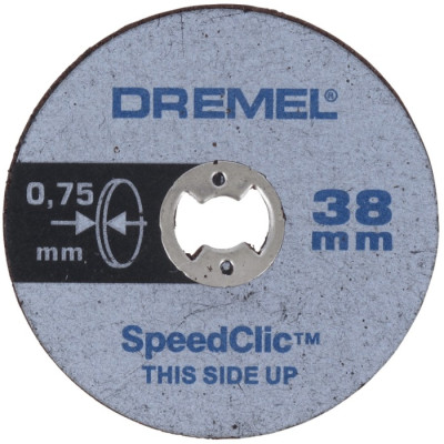 Тонкий відрізний круг по металу Dremel SpeedClic (SC409) (38 мм, 5 шт.) (2615S409JB)