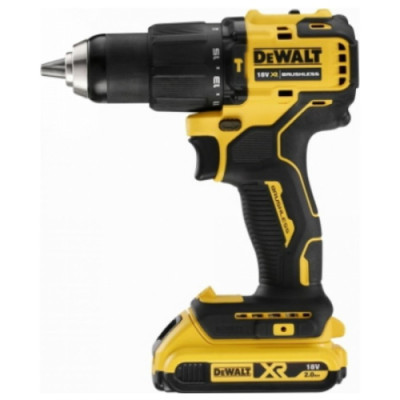 Акумуляторний ударний дриль-шуруповерт DeWALT DCD709D2T (2х18 В, 2 А*год, 65 Н*м)