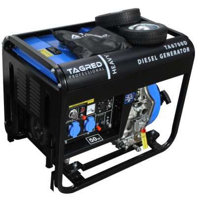 Генератор дизельний TAGRED TA6700D + олива (6.7 кВт, ATS)