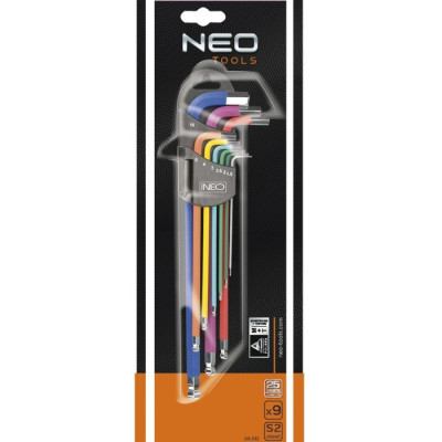 Набір шестигранних ключів NEO Tools (1.5-10 мм, 9 шт.) (09-512)