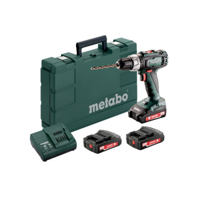 Акумуляторний шуруповерт Metabo BS 18 L Set (18 В, 3х2 А*год, 50 Н*м) (602321540)