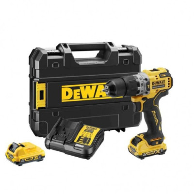 Акумуляторний ударний дриль-шуруповерт DeWALT DCD706D2 (2х12 В, 2 А*год, 57.5 Н*м)