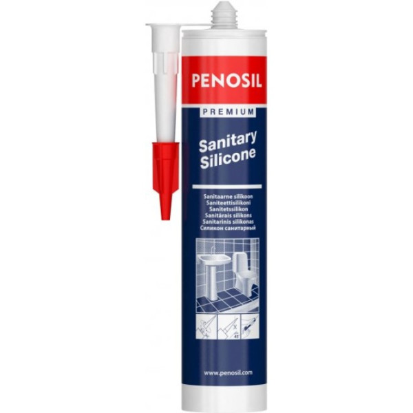 Універсальний силіконовий герметик Penosil Premium Sanitary Silicone Transparent (310 мл) (H2091)