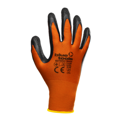 Стрейчеві рукавиці з латексним покриттям BLUETOOLS Recodrag (XL) (220-2203-10-IND)