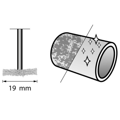 Щітка латунна Dremel (535) (19 мм, 2 шт.) (2615053532)