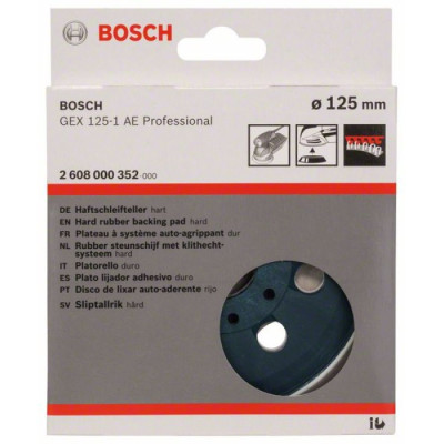 Шліфтарілка 125 мм для GEX 125-1 AE тверда, Bosch