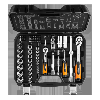 Набір торцевих ключів і змінних головок Neo Tools (73 предметів) (08-673)