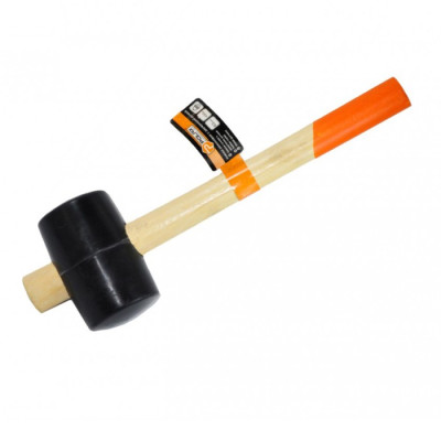 Polax Молоток гумовий 65 мм дерев'яна ручка