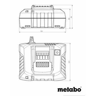 Зарядний пристрій Metabo ASC 55 (12-36 В) (627044000)