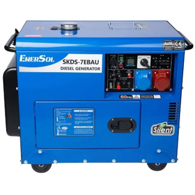 Дизельний генератор EnerSol SKDS-7EBAU (6.5 кВт, ~3ф, 400 В, є вихід під ATS)
