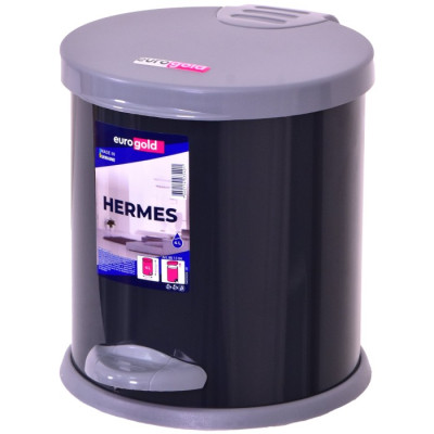 Металеве сміттєве відро з педаллю Eurogold Hermes (12 л) (801312/1)