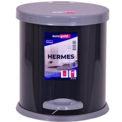 Металеве сміттєве відро з педаллю Eurogold Hermes (12 л) (801312/1)