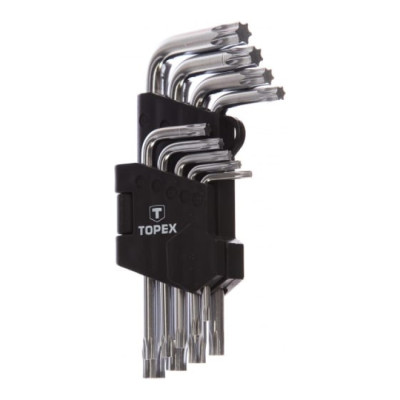 Набір ключів шестигранних Torx Topex (T10-T50, 9 шт.) (35D960)