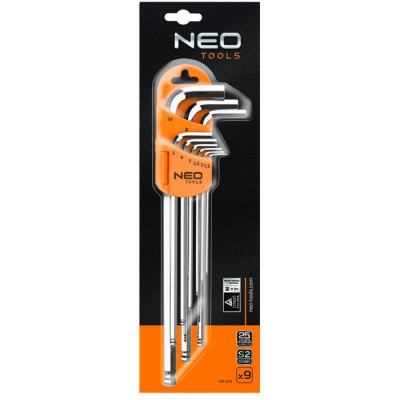 Набір ключів шестигранних NEO Tools (1.5-10 мм, 9 шт.) (09-515)