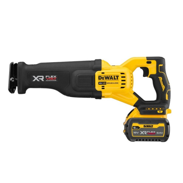 Акумуляторна шабельна пила DeWALT DCS386T1 (18 В, 6 А*год, 3000 ход/хв)