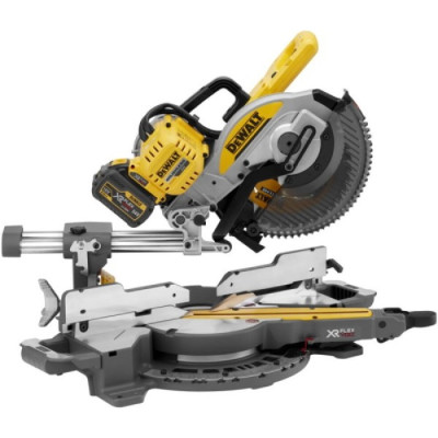 Акумуляторна торцювальна пила DeWALT DCS727T2 (2х54 В, 2 А*год, 250 мм)