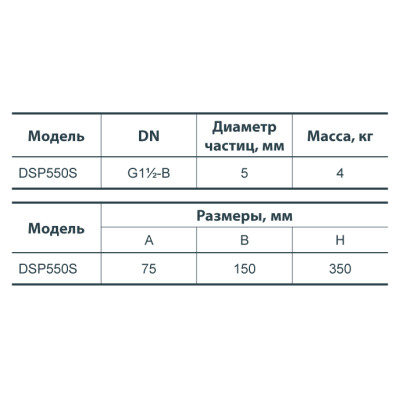 Дренажный насос Насосы+Оборудование DSP 550S 132020