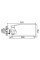 Змішувач для ванни Zegor SAP 7-B090, нержавіюча сталь, L=350 мм