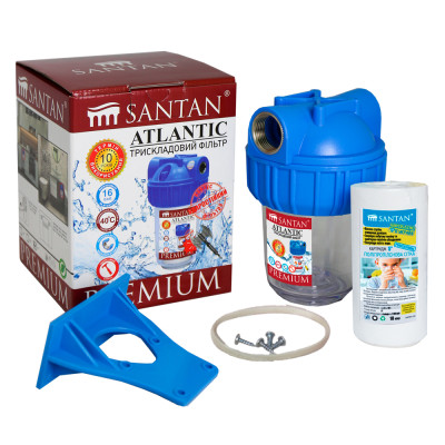 Фільтр для очищення води SANTAN ATLANTIC 3PS, 1/2" (з картриджем)
